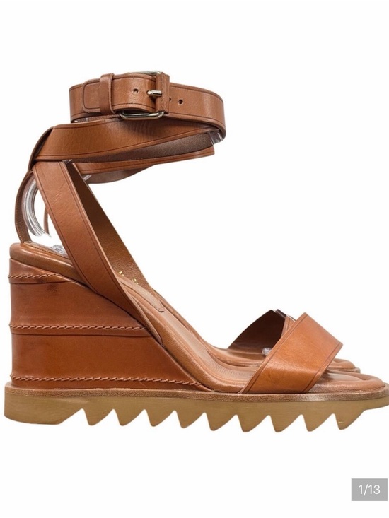 Tamara Mellon Shoes - Tamara Mellon Ankle Strap Wedge Platform Women's SZ 38 Sandals Brown $800 Summer